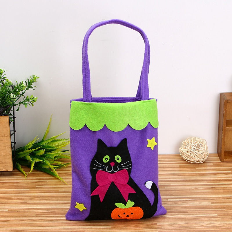 Halloween Decoration Pumpkin Non woven Candy Bag Ghost Witch Ghost Festival Tote Bag